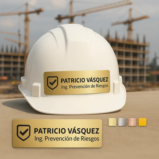 Placa de identificación Casco