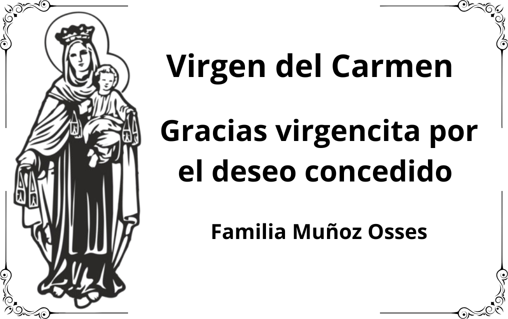 Placa de agradecimiento grabada en láser sobre aluminio, personalizada con el nombre del santo y mensaje de fe, ideal para iglesias o altares.
